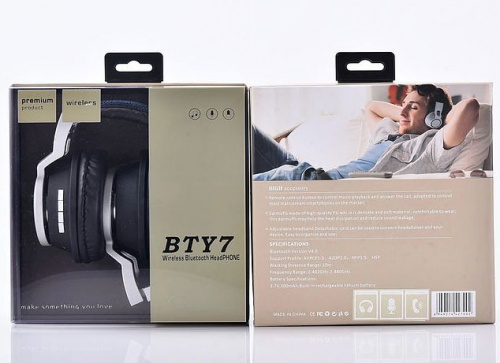 Наушники Bluetooth BTY7 (черный)