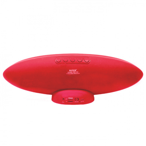 Колонка портативная Wster WS-160 (USB/microUSB/Bluetooth) red