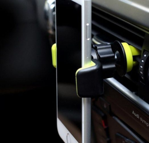 Держатель автомобильный ROCK Deluxe Car Vent Phone Holder для телефонов в воздуховод, серый