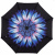 Зонт обратного сложения (зонт наоборот) Синий цветок