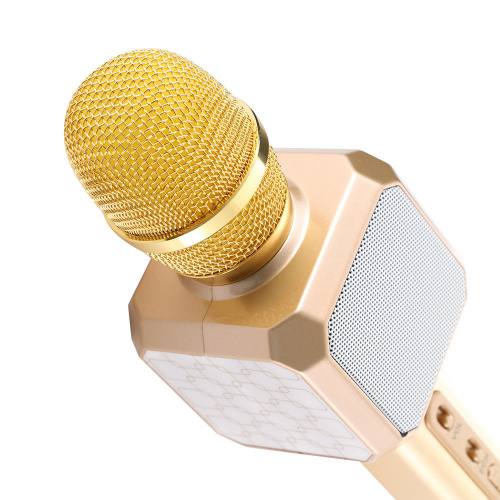 Беспроводной караоке микрофон с встроенной колонкой Magic Karaoke YS-80, розовый