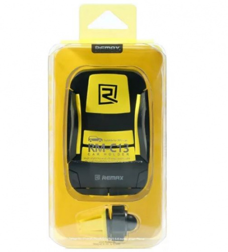 Универсальный автомобильный держатель Remax RM-C15, черный с желтым
