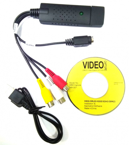 Устройство видеозахвата EasyCap USB 2.0, черный
