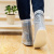 Защитные чехлы пончи для обуви от дождя и грязи с подошвой белые размер L
