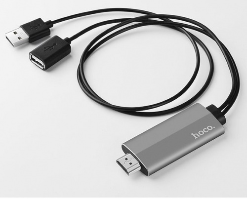 Кабель HDMI HOCO UA7 Apple HDMI cable 0.5 м, черный