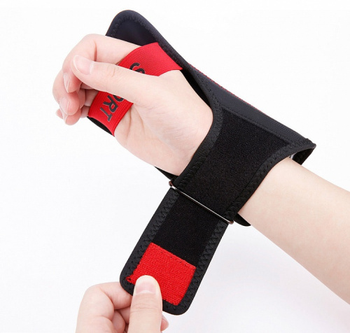 Baseus Flexible Wristband (CWYD-A09) - чехол спортивный для смартфонов 5.0" (Black/Red)