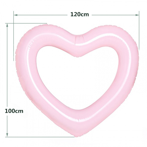 Надувной круг Сердце 120 см розовый
