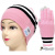 Шапка с Bluetooth наушниками + сенсорные перчатки, розовый