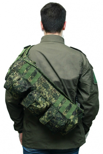 Тактический рюкзак-слинг с одним плечевым ремнем (Черный)