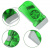 Фонарик-динамо ручной аккумуляторный Hand-Pressing Flash Light 3 LED, зеленый