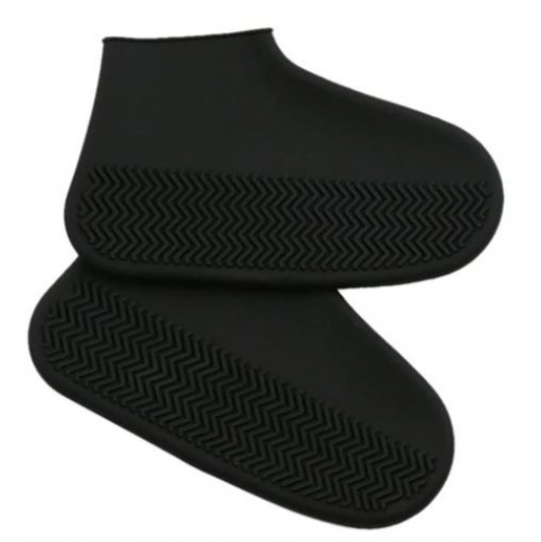 Силиконовые чехлы бахилы для обуви размер M (37-41) черный