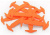 Шнурки силиконовые оранжевые