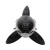 Надувная игрушка для плавания Кит (Whale Rider) с ручками, 130 см, черный
