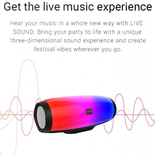 Портативная акустика SODO L1 life Bluetooth, красный