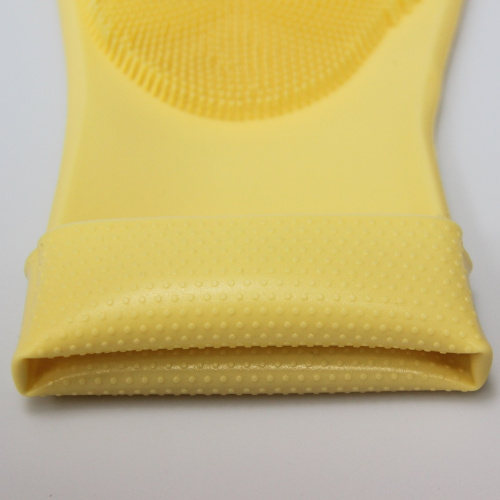 Перчатки хозяйственные силиконовые Magic Brush (Желтый)