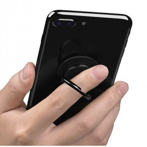 Держатель-кольцо для смартфона HOCO PH1 (черный)