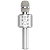 Hoco BK3 Беспроводной караоке микрофон с колонкой, серебристый