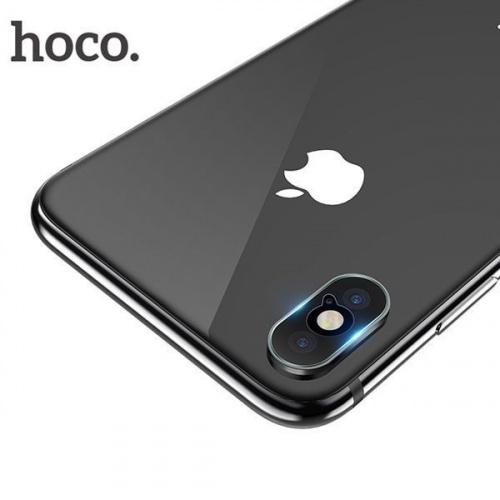Защитное стекло на камеру iPhone X, HOCO Camera Lens Flexible Tempered Film V11, 2 штуки