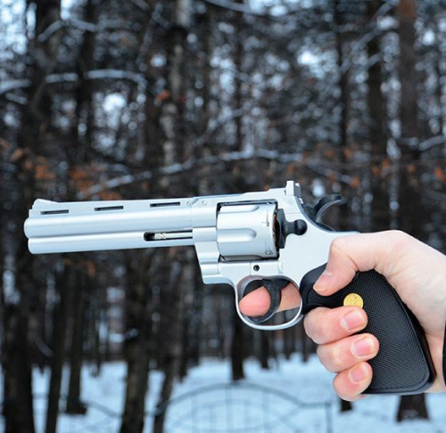Пистолет страйкбольный Galaxy G.36 (Colt 6" Noir), пластмассовый, пружинный