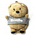 Детский рюкзачок в форме игрушки Медвежонок Smile (Светло-коричневый)